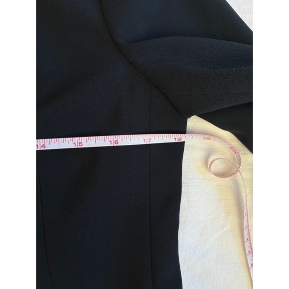 Theory Lindrayia Admiral Crepe Blazer Women 8 Deep Navy 3/4 Open Front Office - Picture 13 of 15